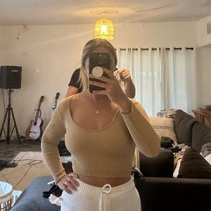 Zara ribbed crop top